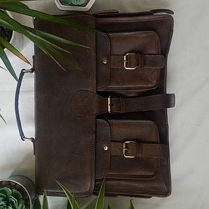 Brown Leather Messenger Bag